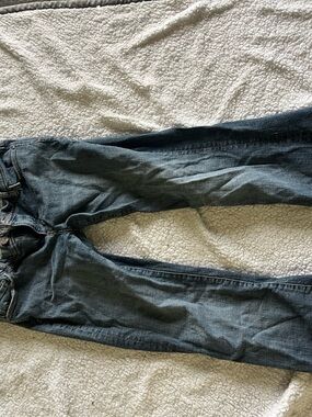 Seven7 Blue Denim Jeans with Tan Accent